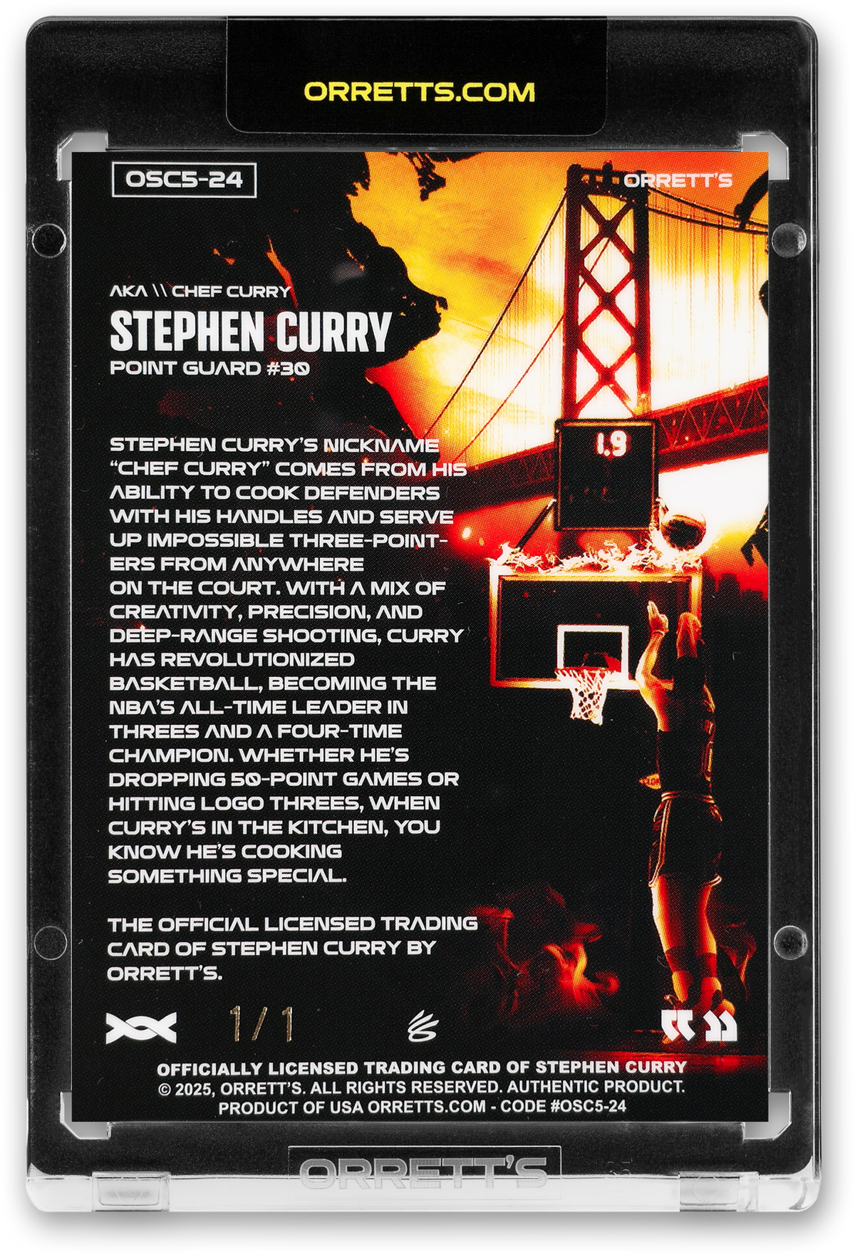 STEPHEN CURRY - ICDAT - CHEF CURRY - AKA - SKIN - LE/1 - ORRETT’S