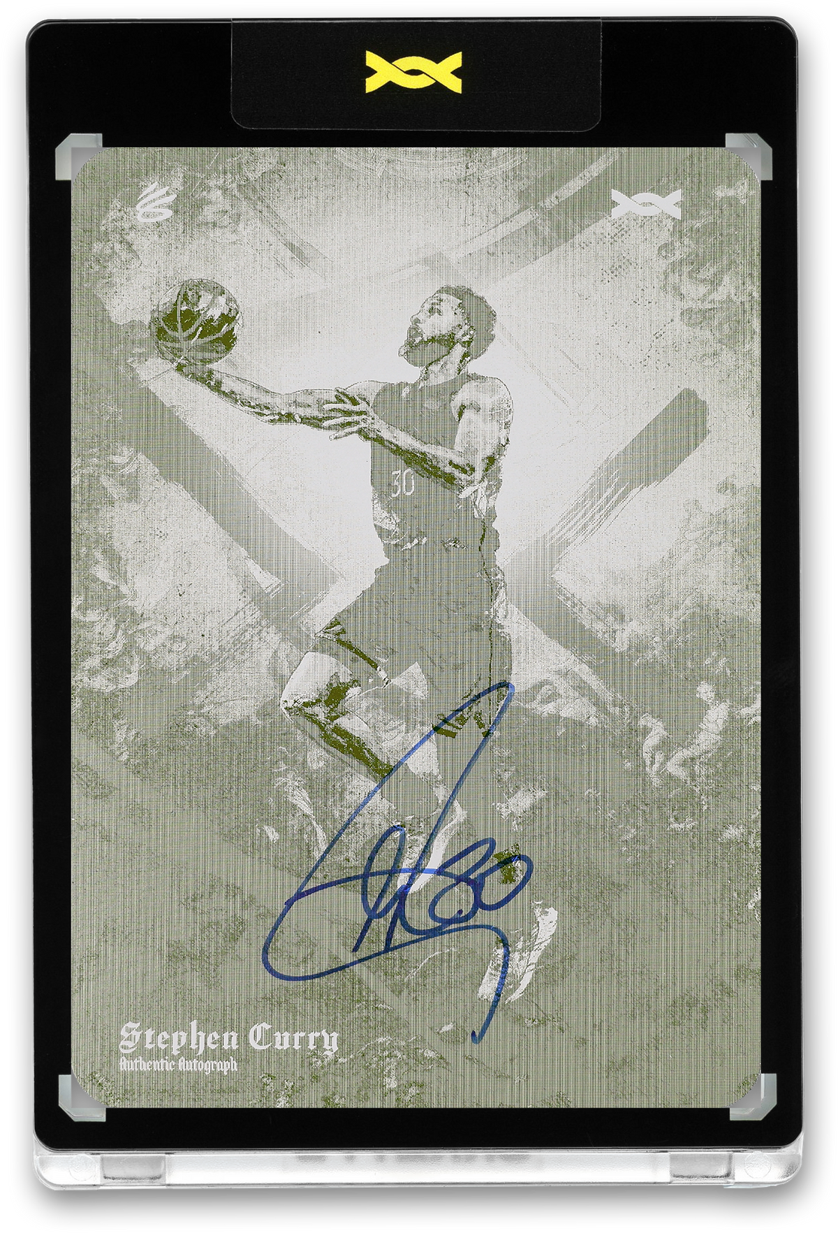 STEPHEN CURRY - ICDAT - I CAN DO ALL THINGS - MANTRA - YELLOW PRINTING PLATE - AUTOGRAPH - LE/1 - ORRETT'S