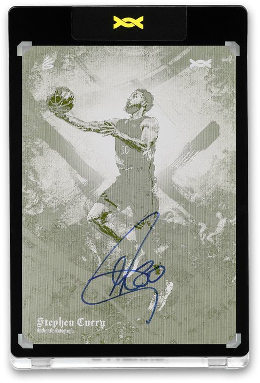 STEPHEN CURRY - ICDAT - I CAN DO ALL THINGS - MANTRA - YELLOW PRINTING PLATE - AUTOGRAPH - LE/1 - ORRETT'S