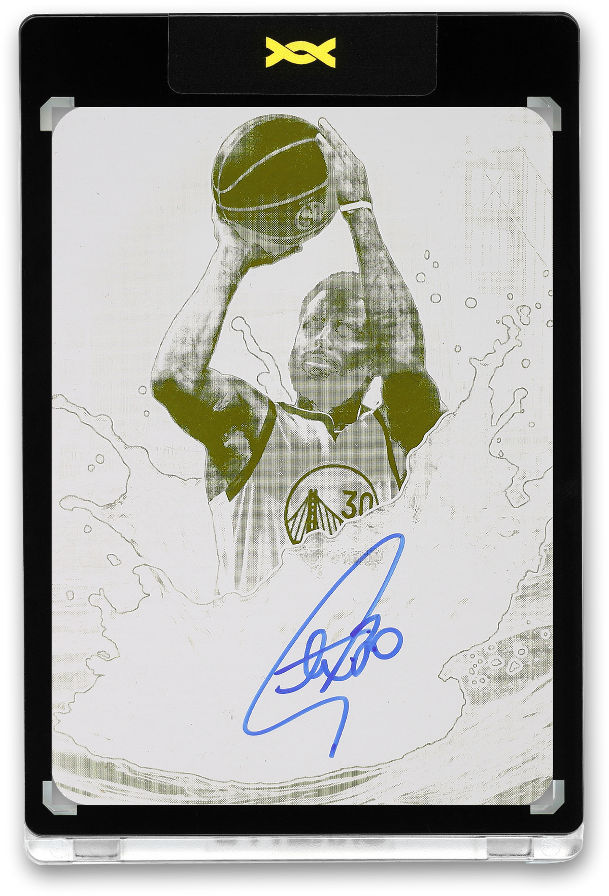 STEPHEN CURRY - ICDAT - SPLASH - DNA - YELLOW PRINTING PLATE - AUTOGRAPH - LE/1 - ORRETT’S