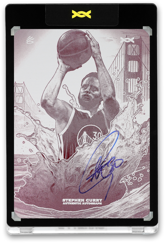 STEPHEN CURRY - ICDAT - SPLASH - DNA - MAGENTA PRINTING PLATE - AUTOGRAPH - LE/1 - ORRETT’S