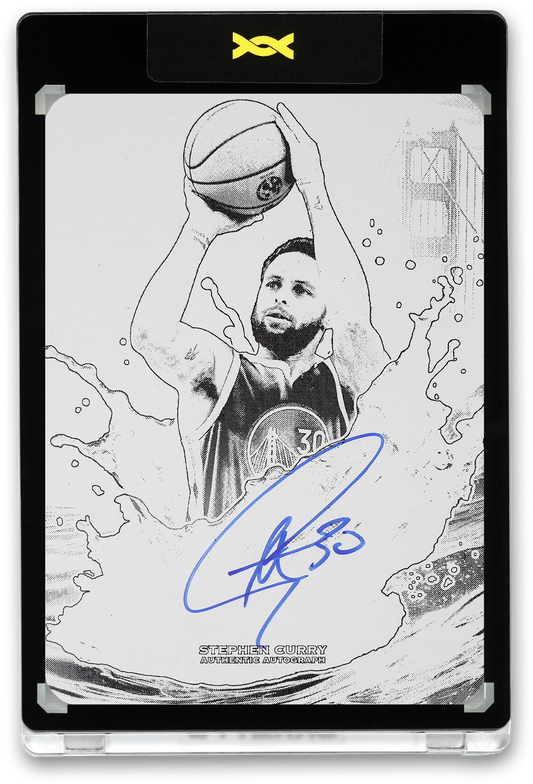 STEPHEN CURRY - ICDAT - SPLASH - DNA - BLACK PRINTING PLATE - AUTOGRAPH - LE/1 - ORRETT’S