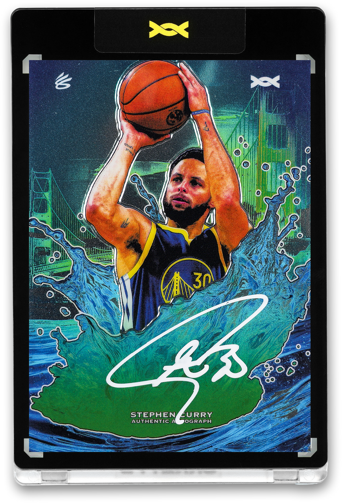 STEPHEN CURRY - SPLASH - DNA - VERDO GREEN - AUTOGRAPH - LE/30 - ORRETT’S