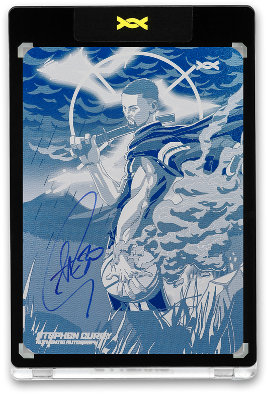 STEPHEN CURRY - ICDAT - BABY FACED ASSASSIN - ROOTS - CYAN PRINTING PLATE - AUTOGRAPH - LE/1 - ORRETT’S