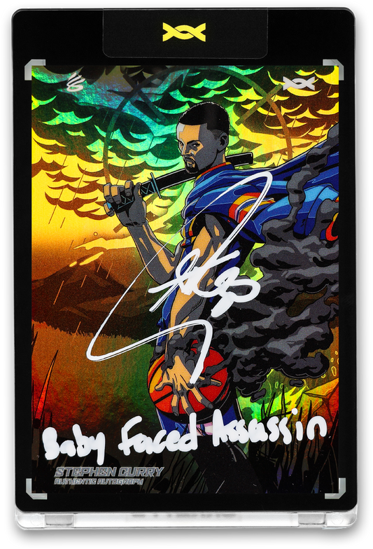 STEPHEN CURRY - ICDAT - BABY FACED ASSASSIN - ROOTS - PLATINUM HOLO - AUTOGRAPH - LE/1 - ORRETT’S