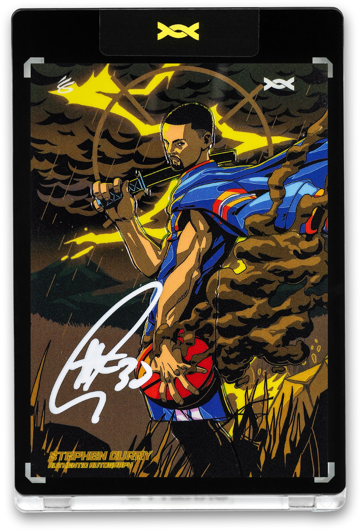 STEPHEN CURRY - BABY FACED ASSASSIN - ROOTS - PHOTON YELLOW - AUTOGRAPH - LE/30 - ORRETT’S