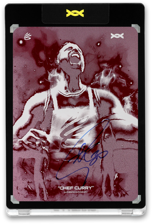 STEPHEN CURRY - ICDAT - CHEF CURRY - AKA - MAGENTA PRINTING PLATE - AUTOGRAPH - LE/1 - ORRETT’S