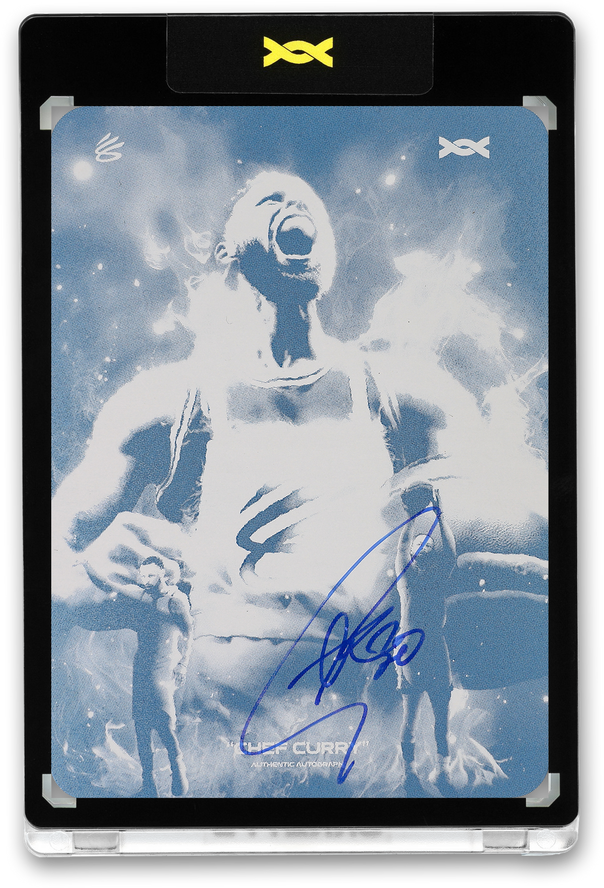 STEPHEN CURRY - ICDAT - CHEF CURRY - AKA - CYAN PRINTING PLATE - AUTOGRAPH - LE/1 - ORRETT’S
