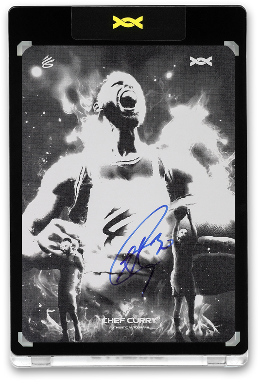 STEPHEN CURRY - ICDAT - CHEF CURRY - AKA - BLACK PRINTING PLATE - AUTOGRAPH - LE/1 - ORRETT’S