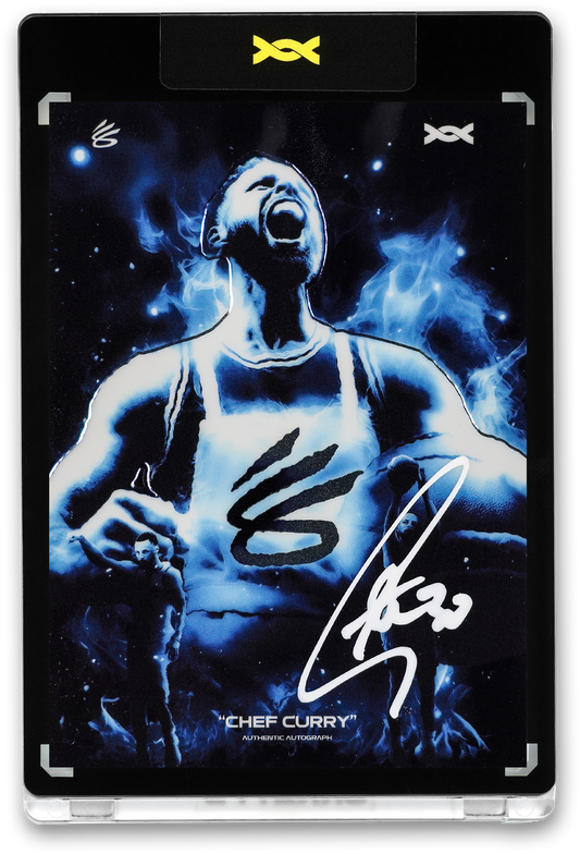 STEPHEN CURRY - ICDAT - CHEF CURRY - AKA - AZURE CHROME - AUTOGRAPH - LE/30 - ORRETT’S