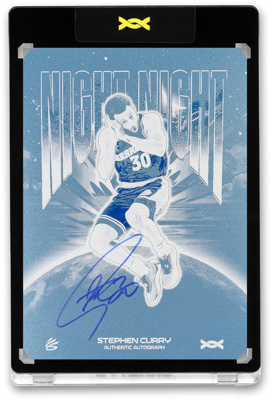 STEPHEN CURRY - ICDAT - NIGHT NIGHT - ZENITH - CYAN PRINTING PLATE - AUTOGRAPH - LE/1 - ORRETT’S