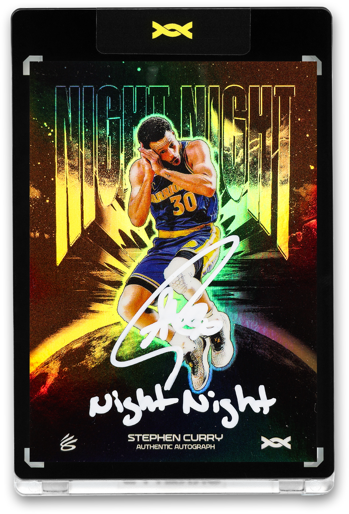 STEPHEN CURRY - ICDAT - NIGHT NIGHT - ZENITH - PLATINUM HOLO - AUTOGRAPH - LE/1 - ORRETT’S