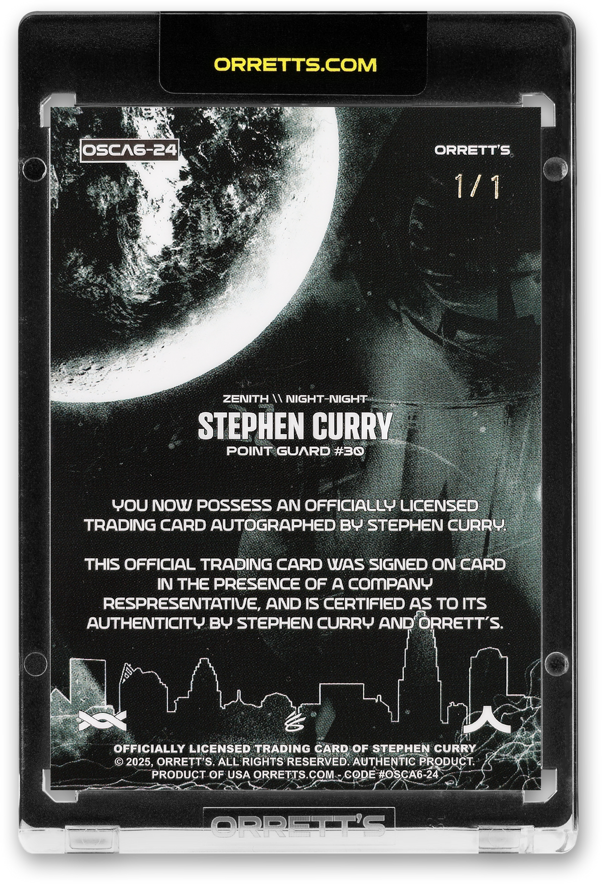 STEPHEN CURRY - ICDAT - NIGHT NIGHT - ZENITH - SKIN - AUTOGRAPH - LE/1 - ORRETT’S