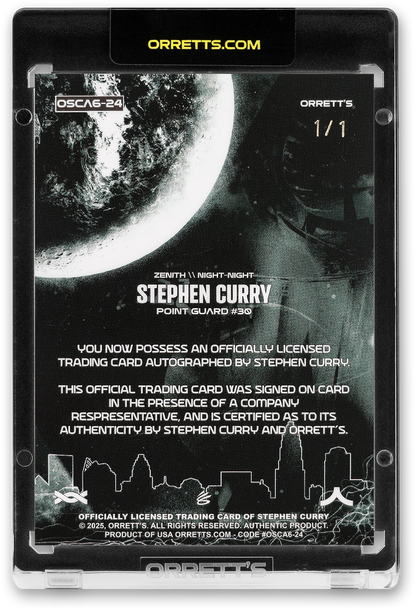 STEPHEN CURRY - ICDAT - NIGHT NIGHT - ZENITH - SKIN - AUTOGRAPH - LE/1 - ORRETT’S