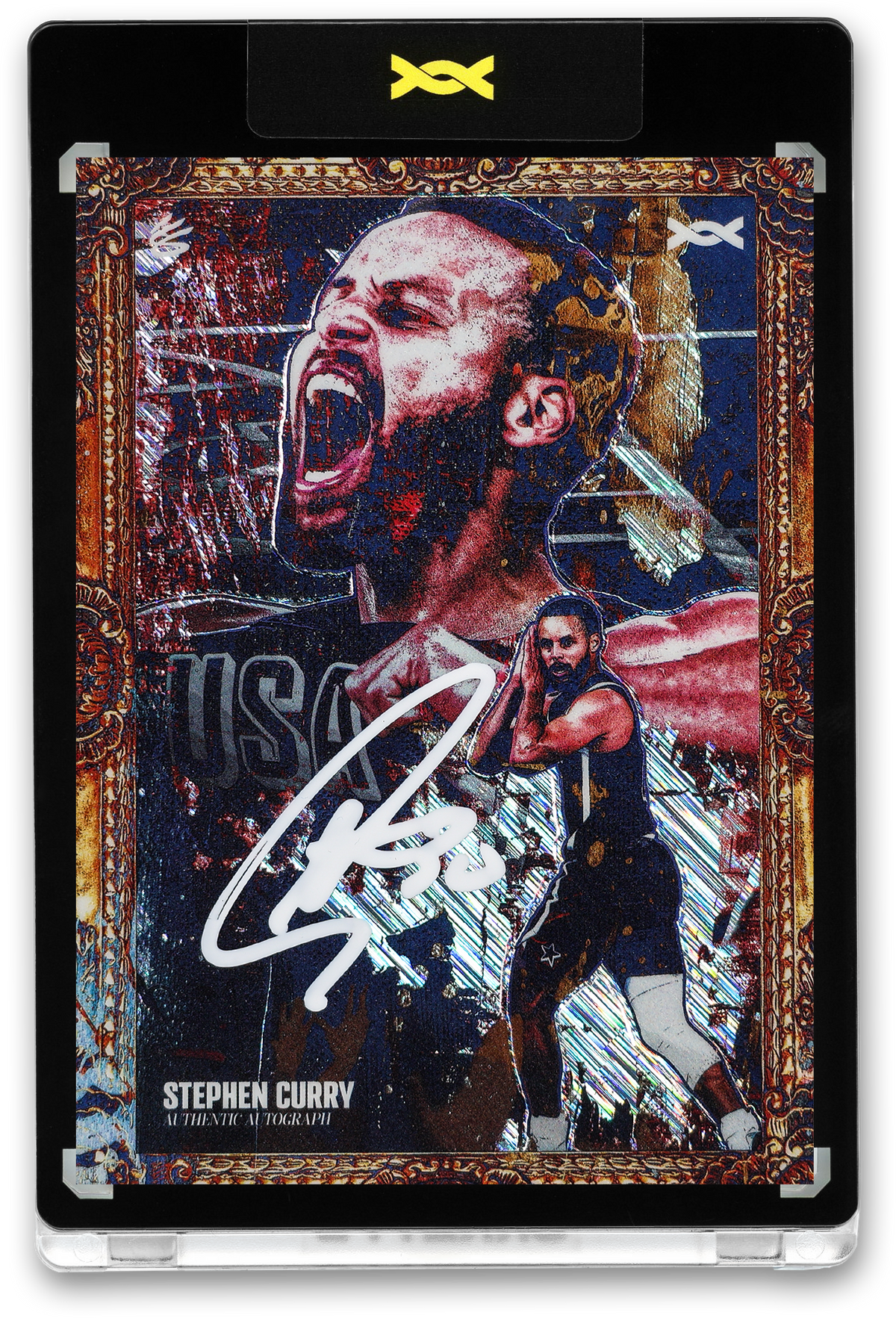 STEPHEN CURRY - ICDAT - GOLDEN DAGGER - CONQUER - SHINE - AUTOGRAPH - LE/3 - ORRETT’S