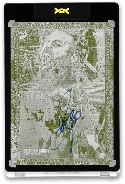 STEPHEN CURRY - ICDAT - GOLDEN DAGGER - CONQUER - YELLOW PRINTING PLATE - AUTOGRAPH - LE/1 - ORRETT’S
