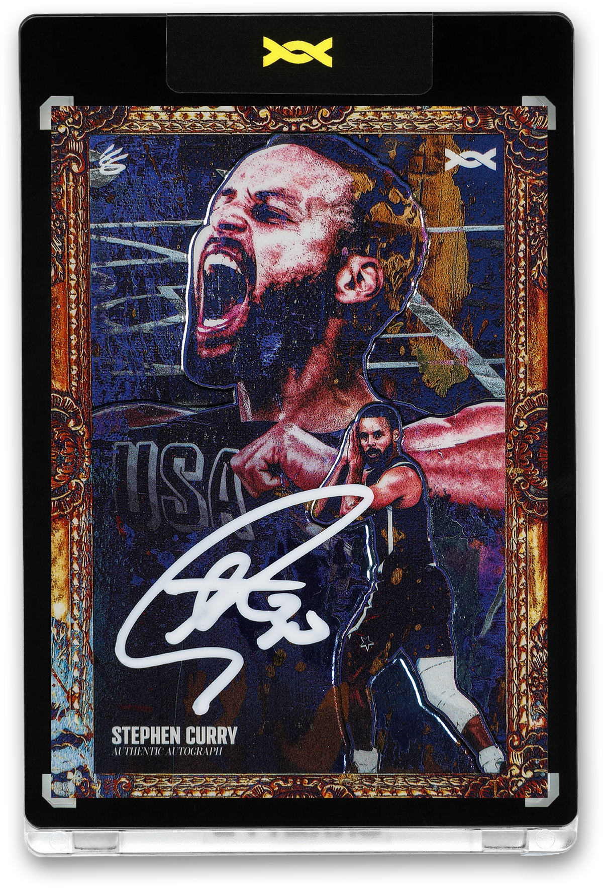 STEPHEN CURRY - GOLDEN DAGGER - CONQUER - AZURE CHROME - AUTOGRAPH - LE/30 - ORRETT’S
