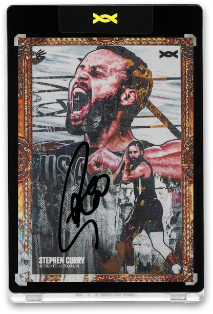 STEPHEN CURRY - GOLDEN DAGGER - CONQUER - HALO WHITE - AUTOGRAPH - LE/10 - ORRETT’S