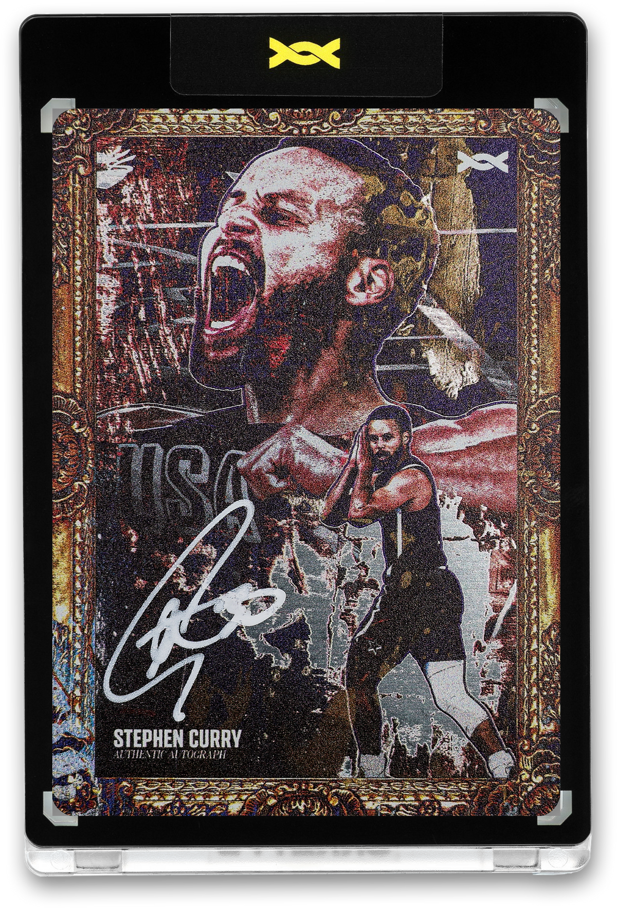 STEPHEN CURRY - ICDAT - GOLDEN DAGGER - CONQUER - STEEL - AUTOGRAPH - LE/5 - ORRETT’S