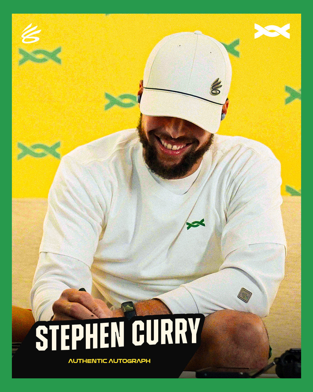 STEPHEN CURRY - GREATEST OF ALL TIME - LEGACY - HALO WHITE - AUTOGRAPH - LE/10 - ORRETT’S